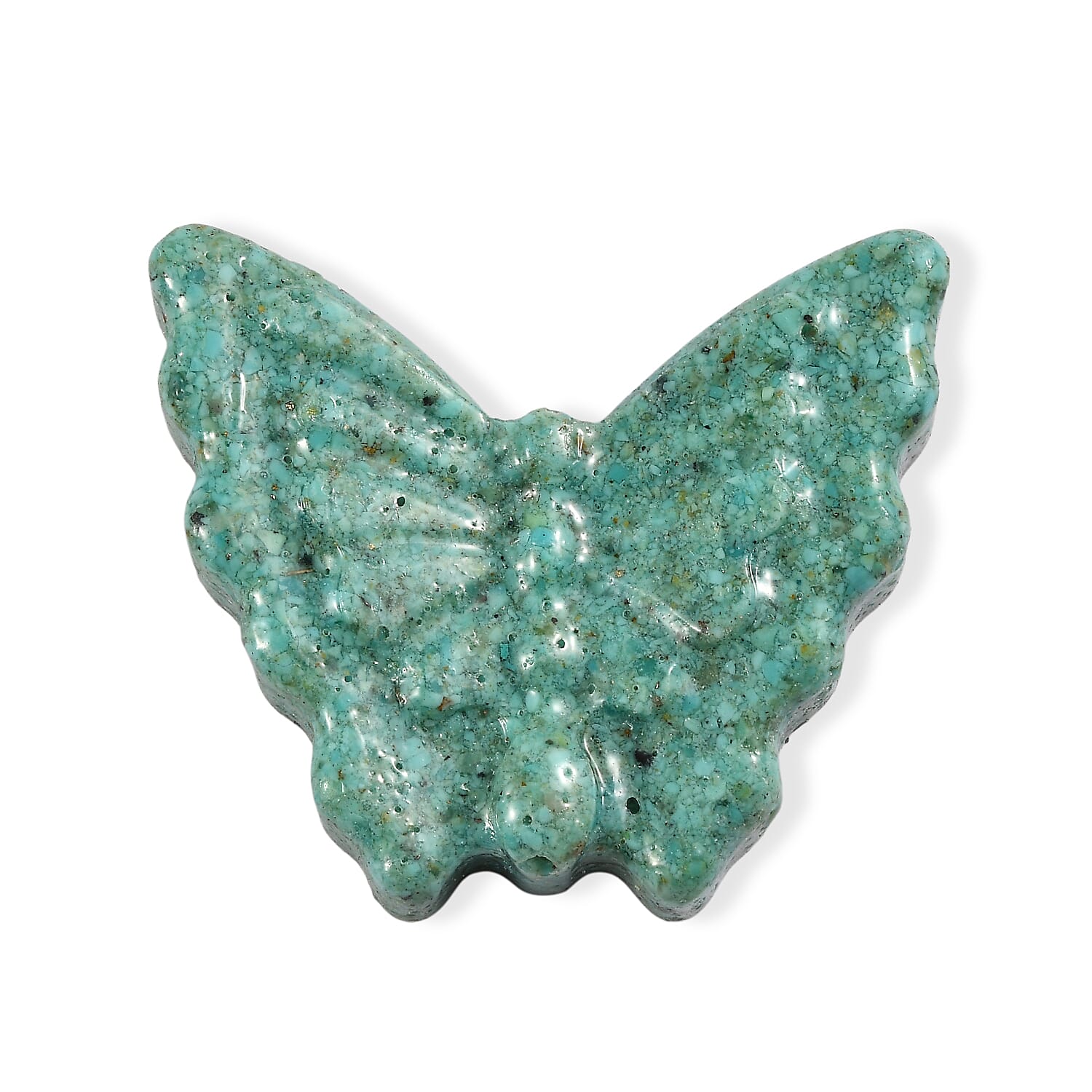 Constituted Amazonite Butterfly Carved Gemstone 31.54 Ct. V32513259 0
