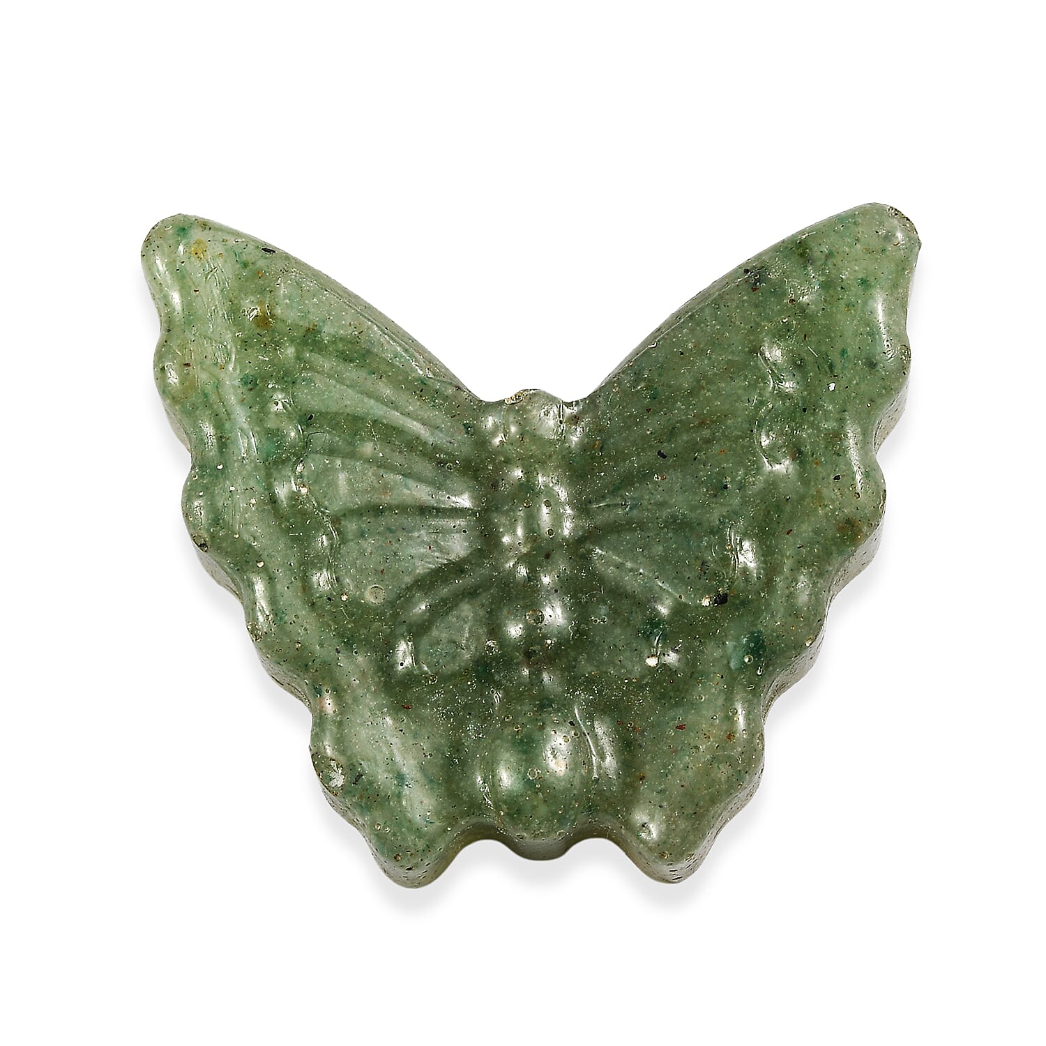 Freshened Green Aventurine Quartz Butterfly Gemstone 34.50 Ct. V32489755 0