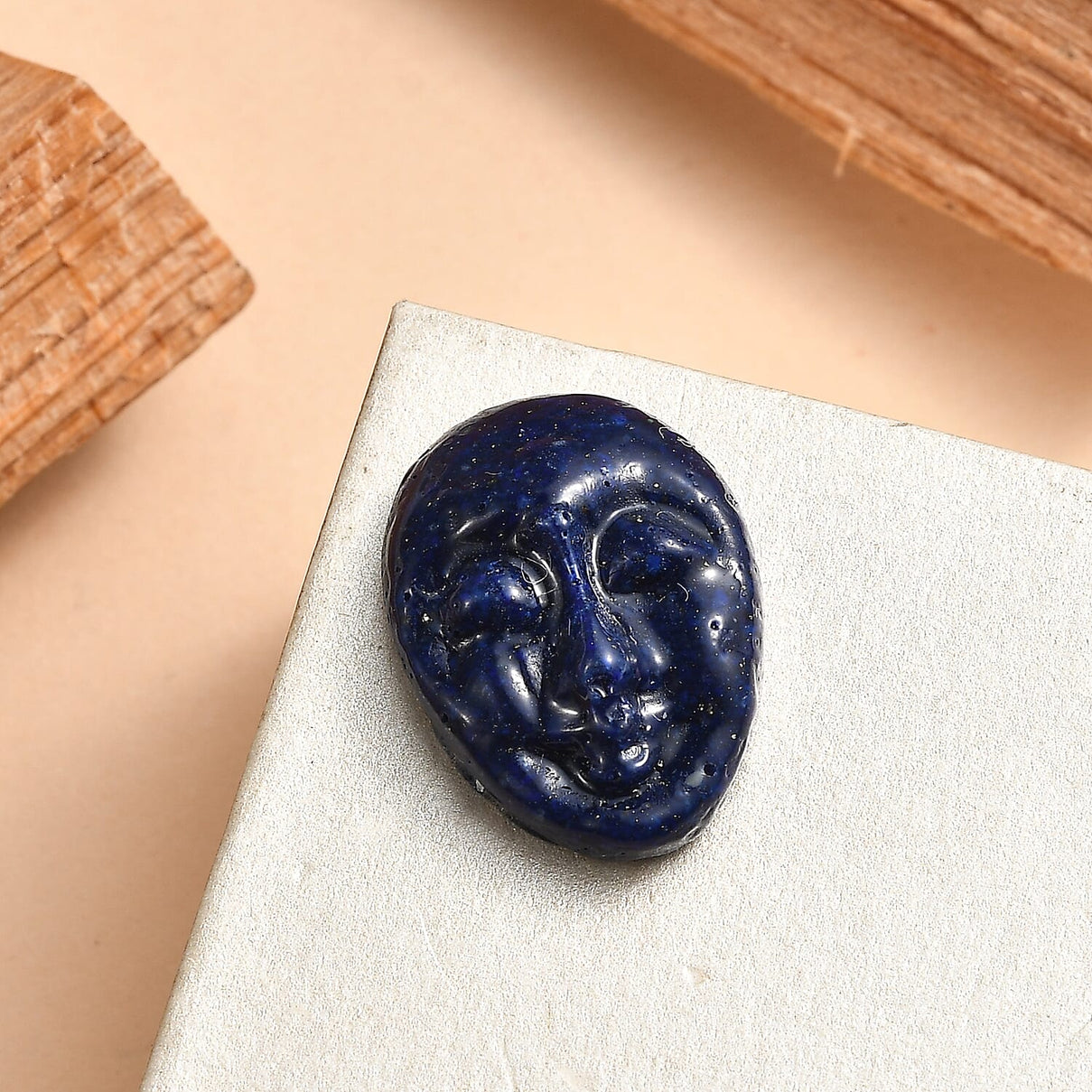 Freshened Lapis Lazuli Mask Gemstone 9.04 Ct 8323303 2