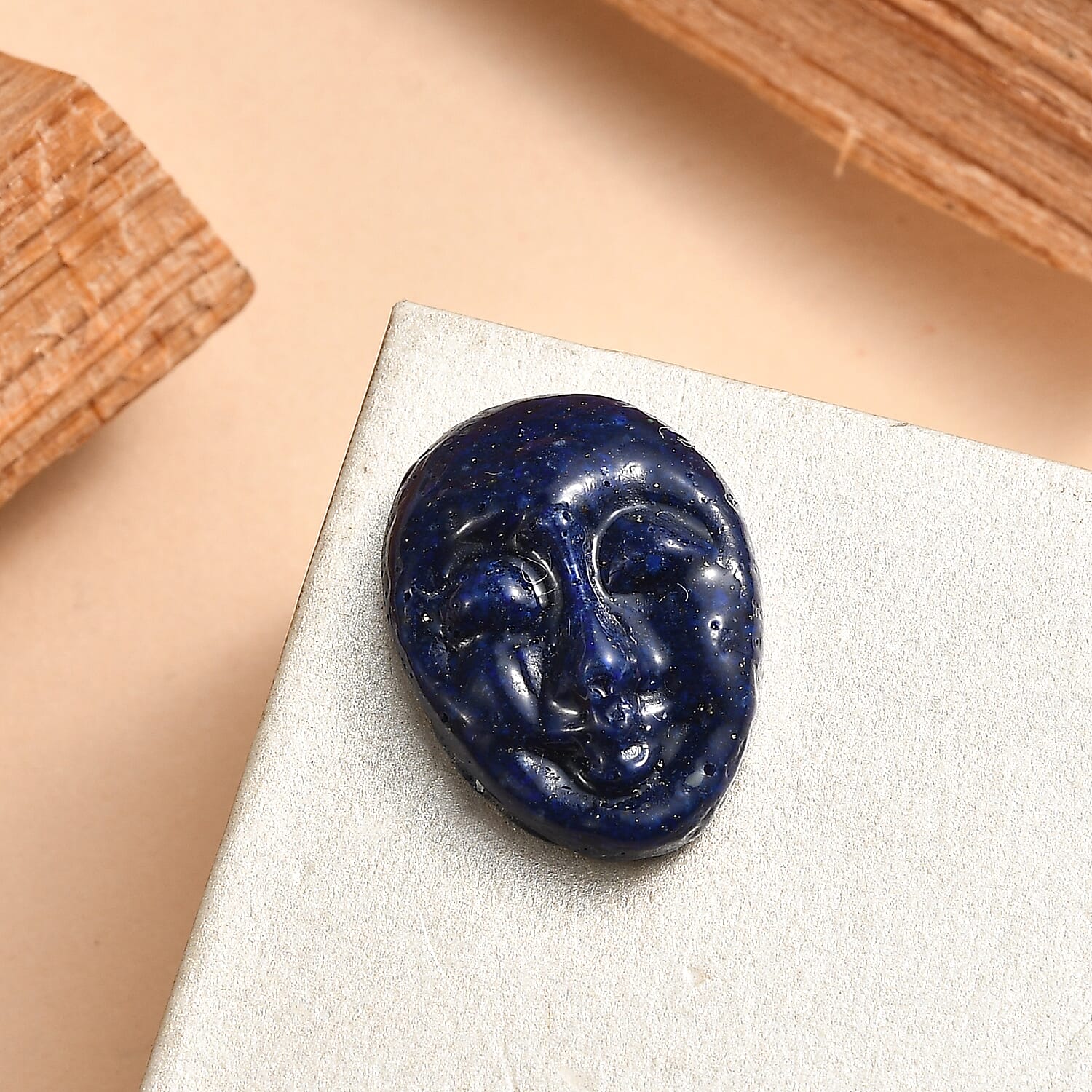 Freshened Lapis Lazuli Mask Gemstone 9.04 Ct 8323303 2