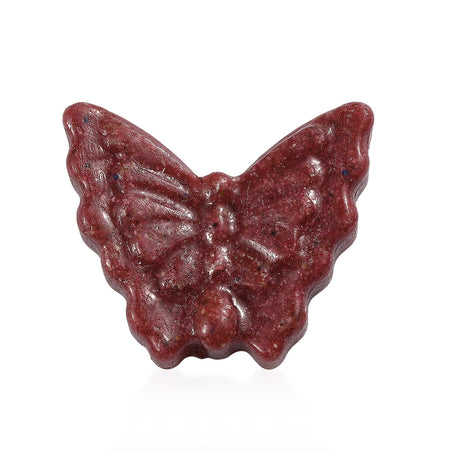 Freshened Thulite Butterfly Carved Gemstone 37.8 Ct. 8323337 1