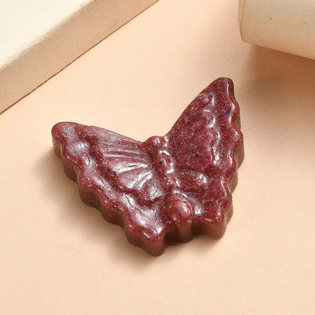 Freshened Thulite Butterfly Carved Gemstone 37.8 Ct. 8323337 2