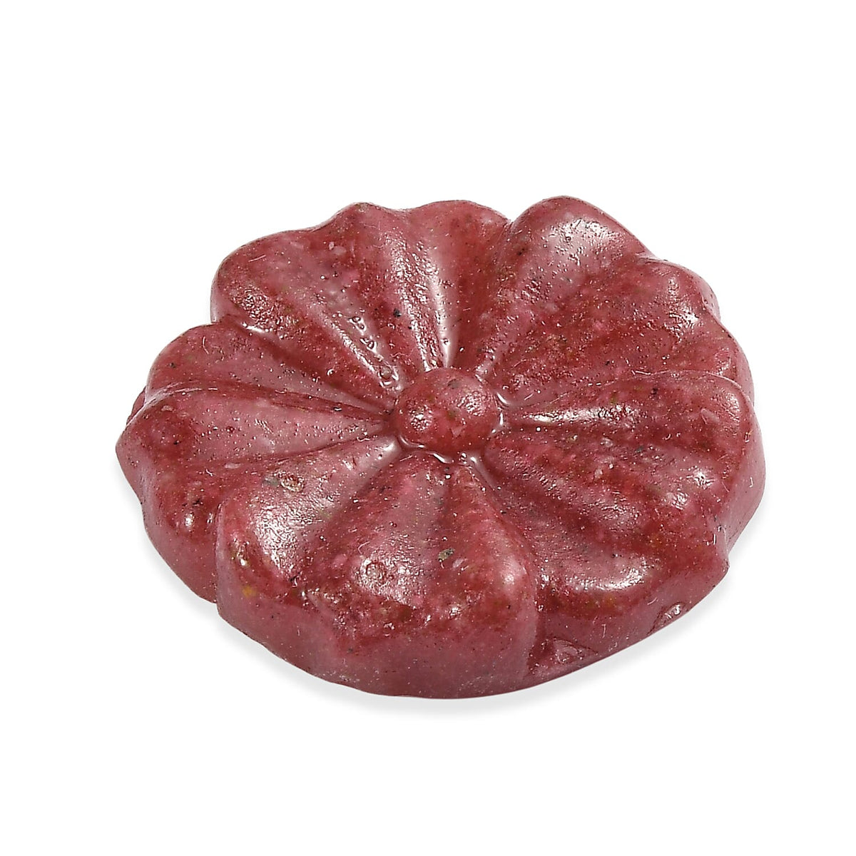 Freshened Thulite Flower Carved Gemstone 10.01 Ct. V32513264 3