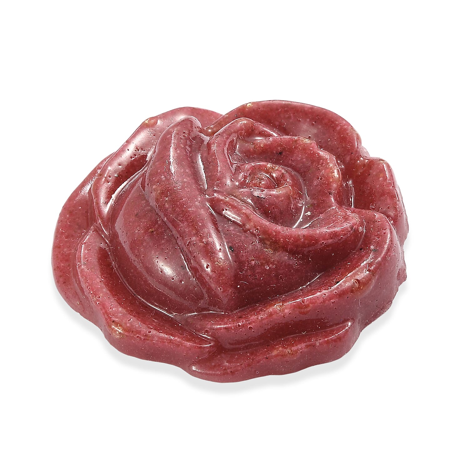 Freshened Thulite Flower Carved Gemstone 51.19 Ct. V32490703 3