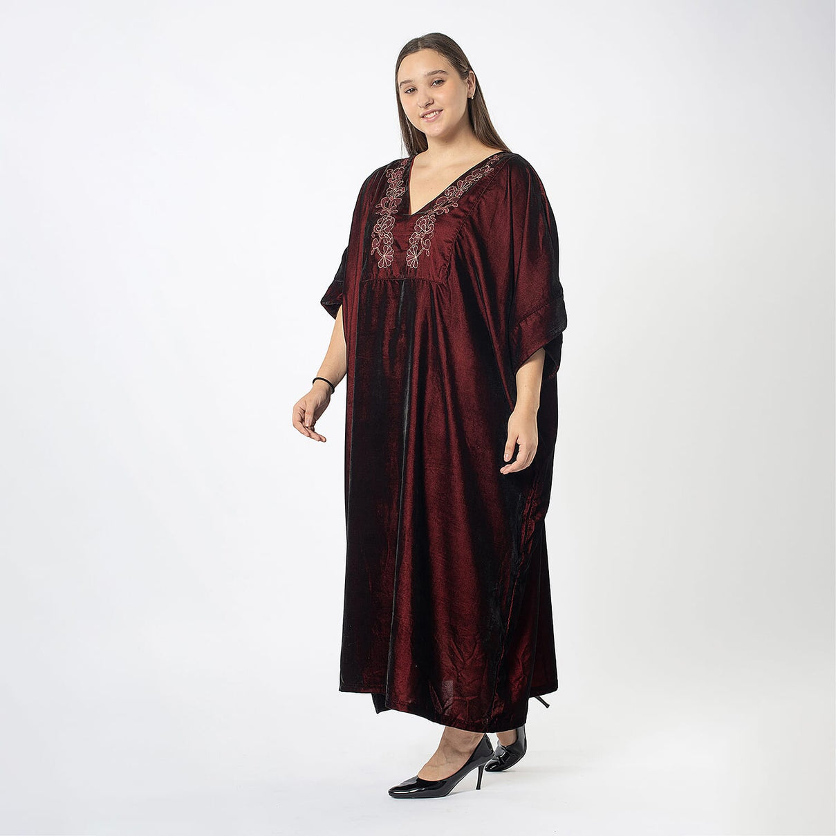 Front Yoke Embroidered Kaftan 7578644 4
