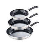 Fry Pan and Skillet (Size 26x20x30 cm) - Silver & Black