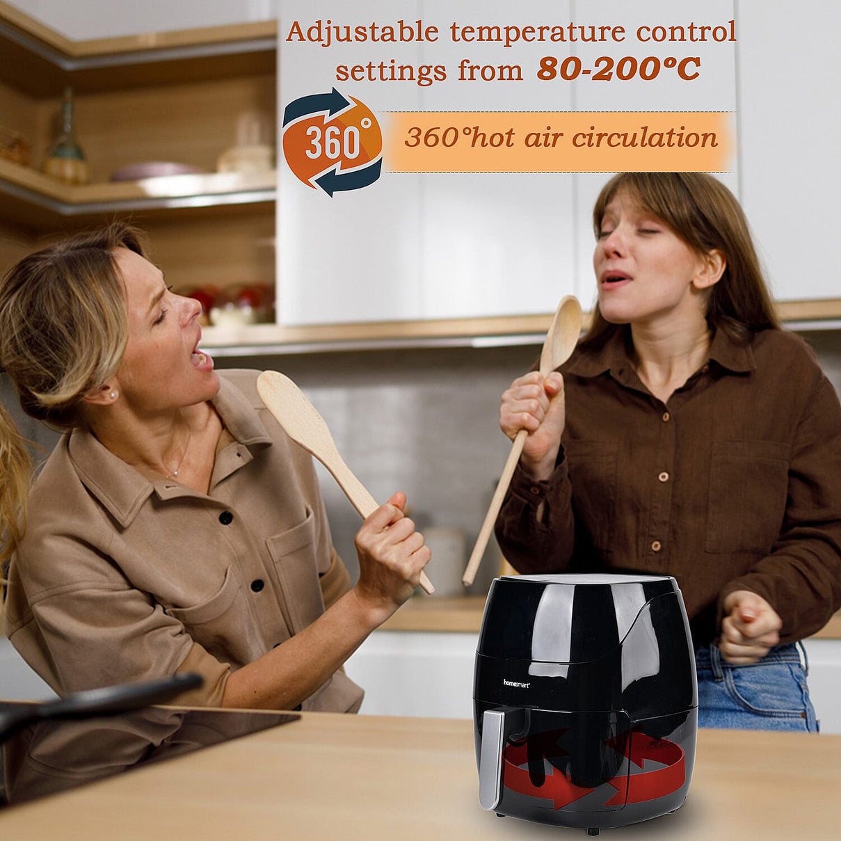 Homesmart Digital Air Fryer (5L) - Black 7699501 5