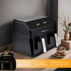 Homesmart 8L Dual Basket Digital Air Fryer - Black