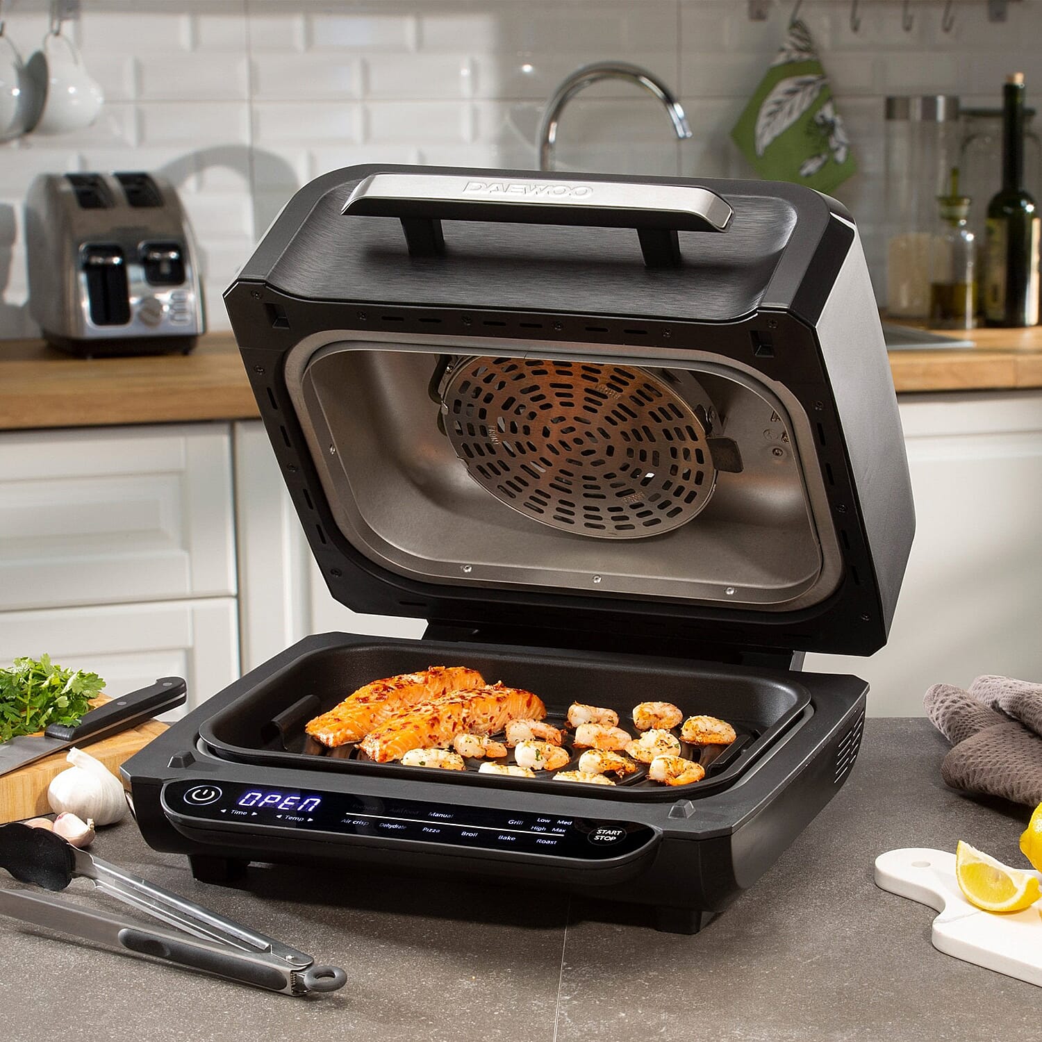 DAEWOO 8-in-1 Health Grill and Air Fryer 7864458 3