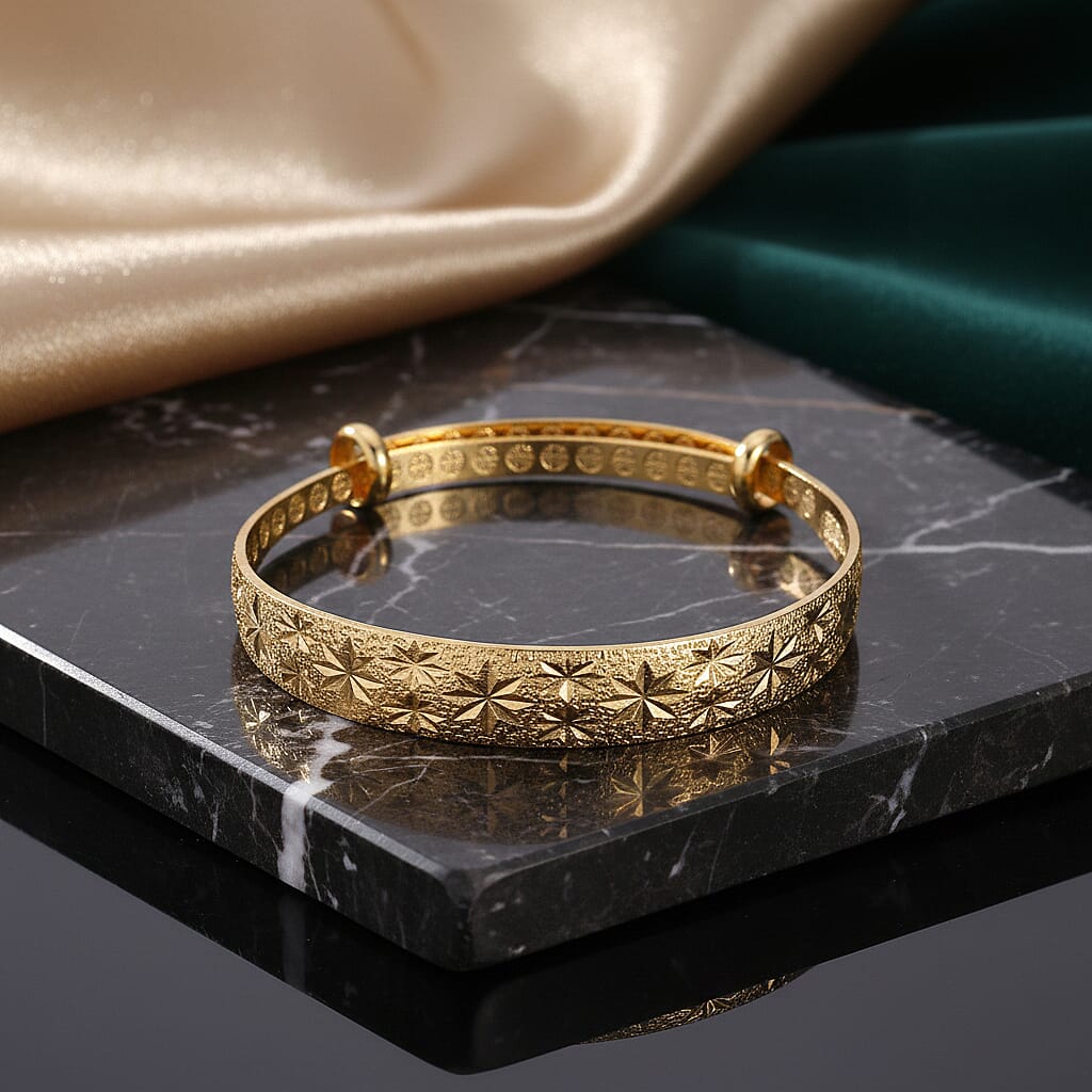Floral Harmony Adjustable Bangle 8339947 2