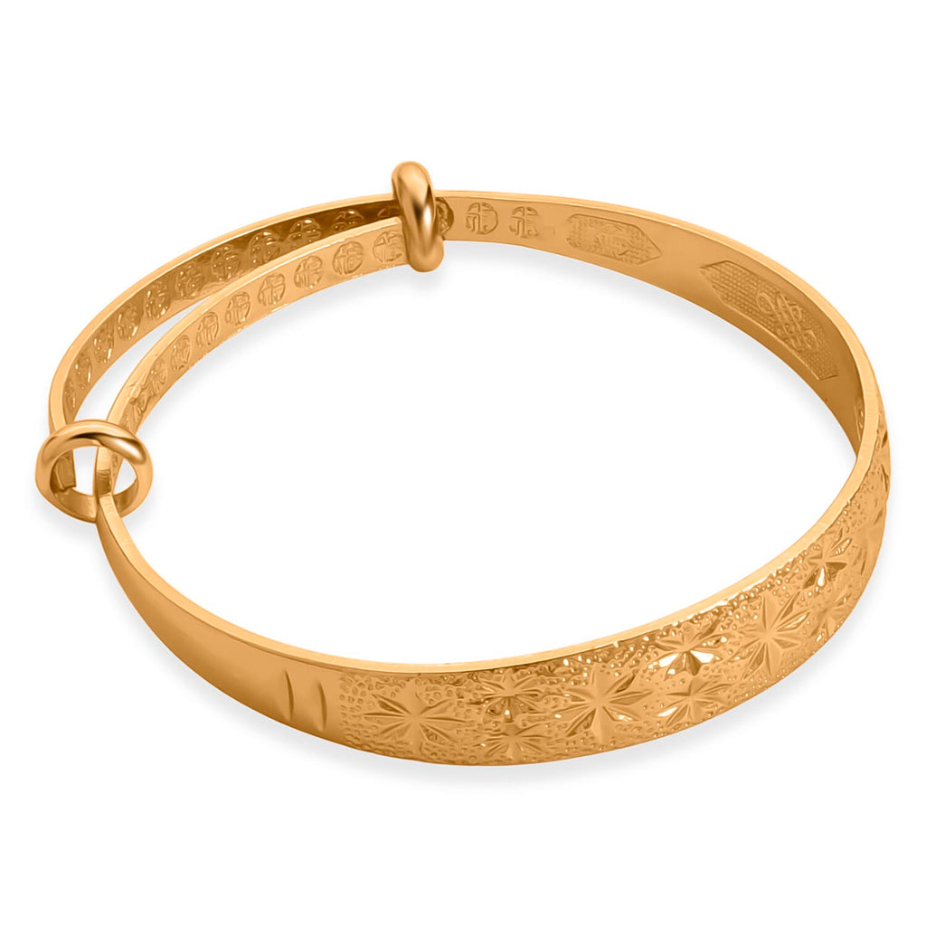 Floral Harmony Adjustable Bangle