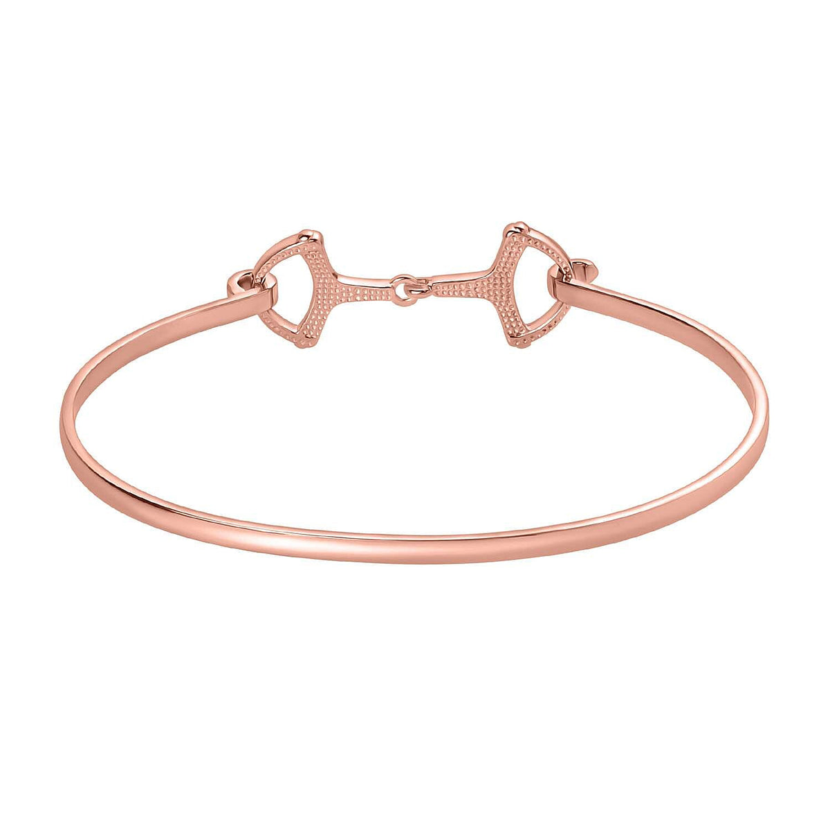 Biggest Designer Closeout -  Snaffle Bangle in Rose Gold Tone     (Size 8.5) V32512831 5