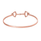 Biggest Designer Closeout -  Snaffle Bangle in Rose Gold Tone     (Size 8.5)