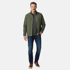 JJ Wills Full Zip Fleece Jacket With Contrast Tipping (Size M) - Olive