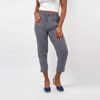 100% VISCOSE Fully Elasticated Trs (Size 20) - Navy