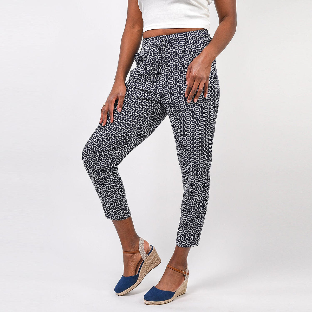 Fully Elasticated Printed Trousers 6344259 2