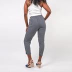 100% VISCOSE Fully Elasticated Trs (Size 20) - Navy