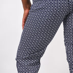 100% VISCOSE Fully Elasticated Trs (Size 20) - Navy