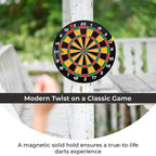 FunTime Magnetic Dartboard with 6pcs Magnetic Darts - Multi