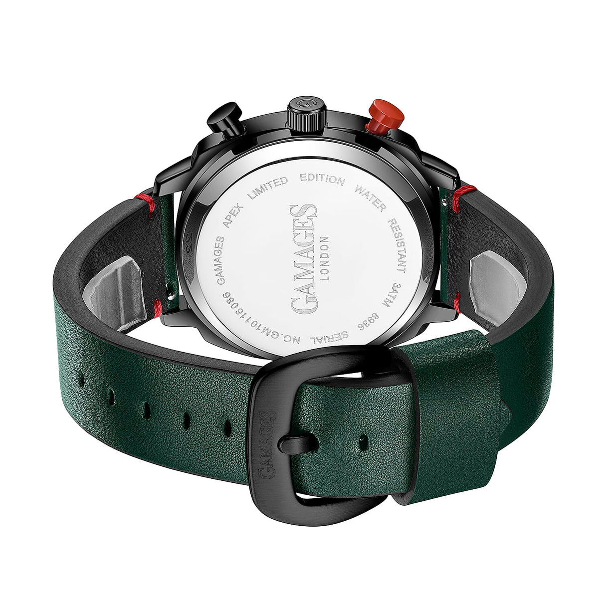 GAMAGES OF LONDON Apex Automatic Watch with Leather Strap - Green 6295212 3