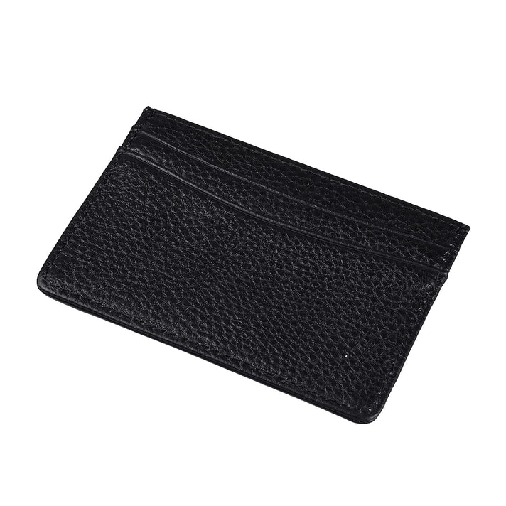 GAMAGES OF LONDON Durable Leather Credit Card Holder (Size 10x7cm) - Black 6126656 2