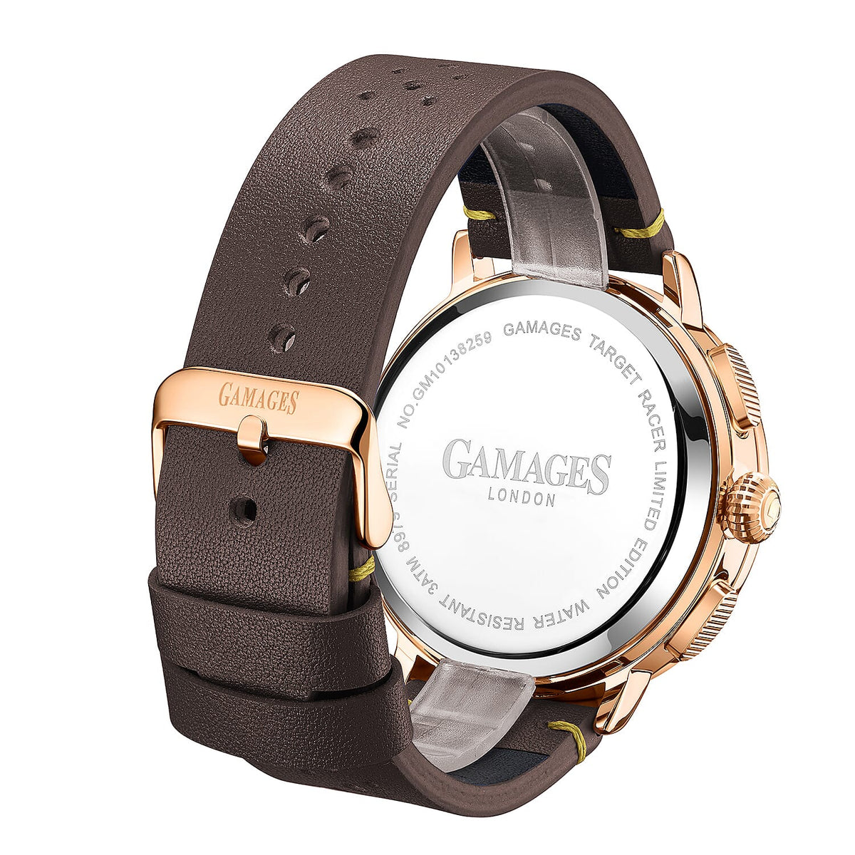 GAMAGES OF LONDON Hand Assembled Automatic Movement Watch - Brown 7278830 2