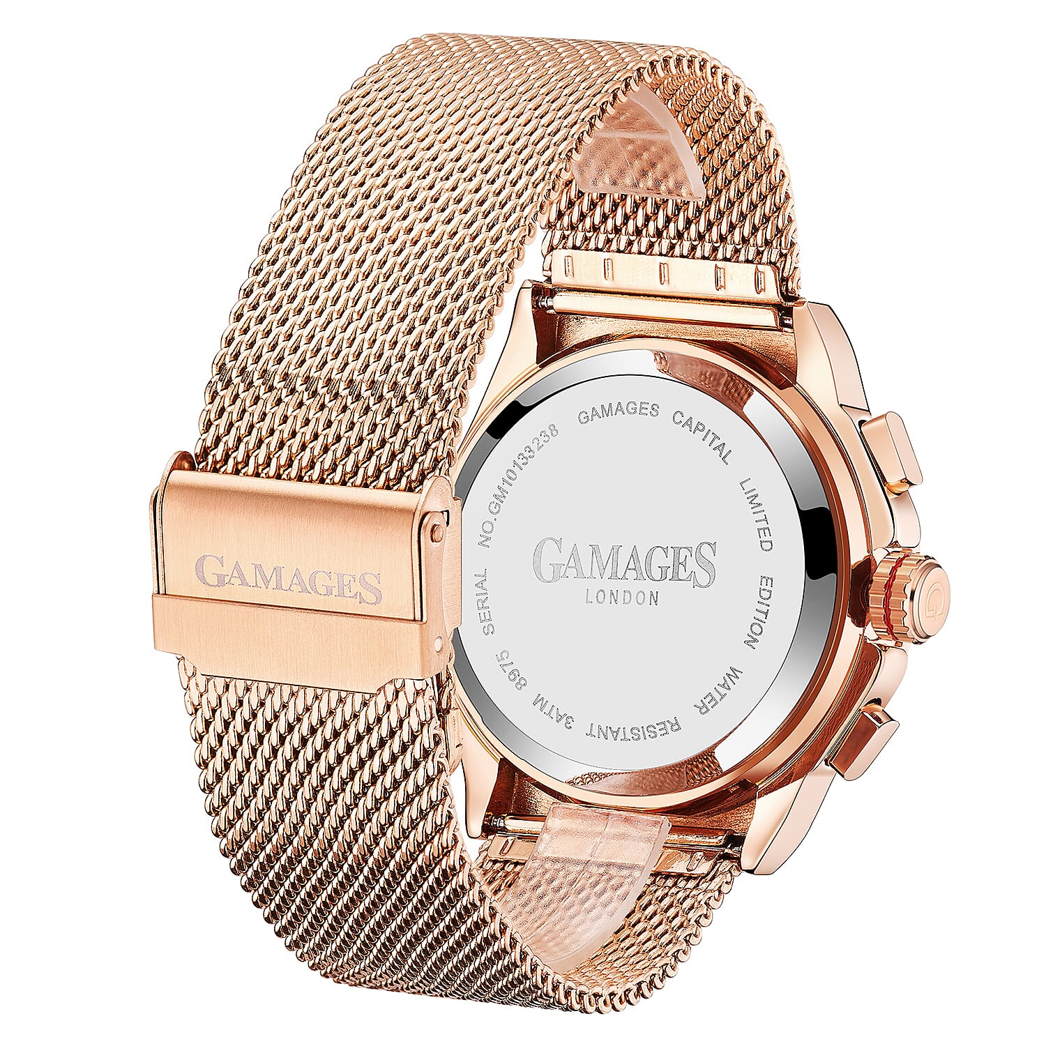 GAMAGES OF LONDON Hand Assembled Capital Automatic Watch - Rose Gold 7132337 2