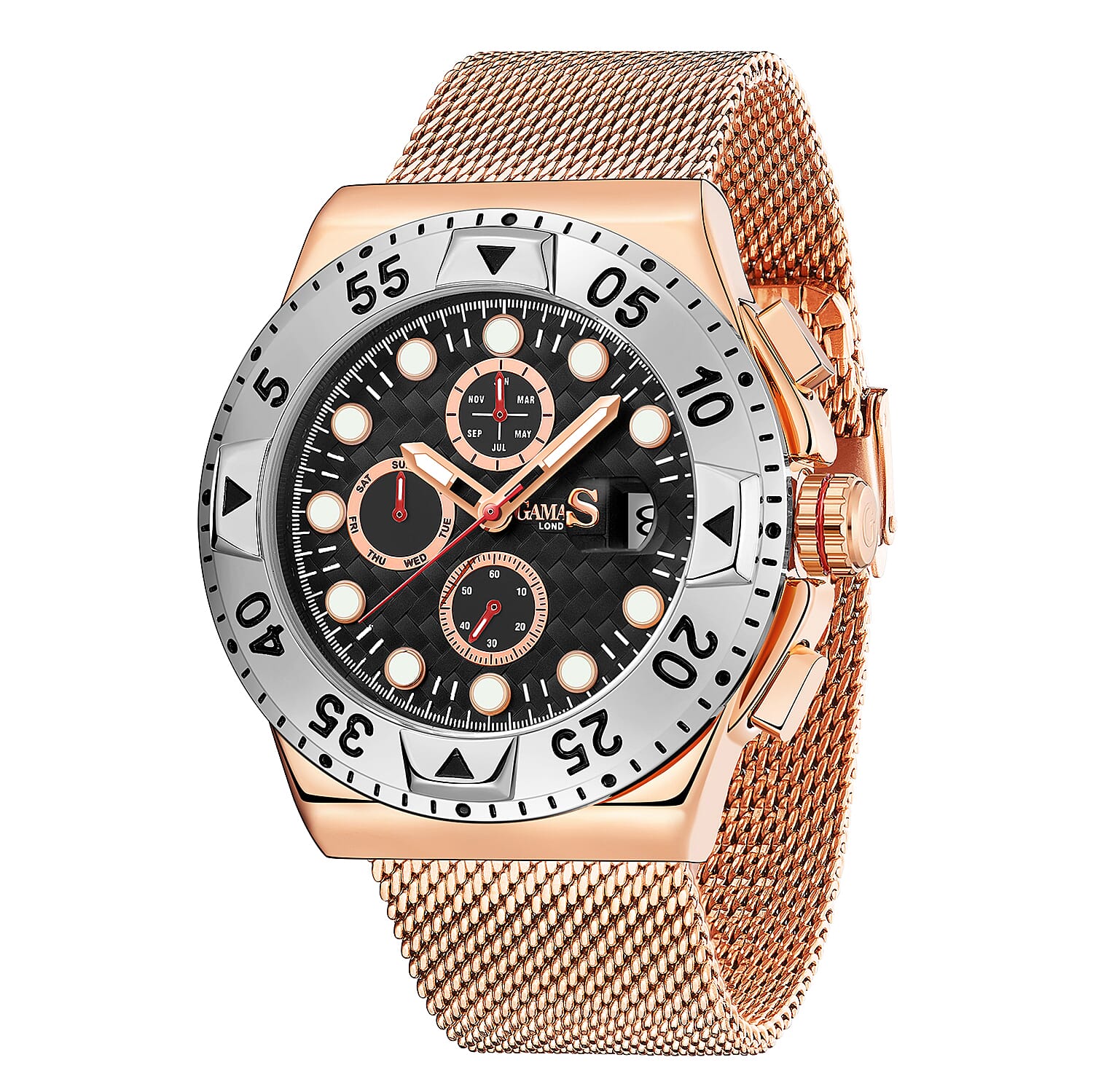 GAMAGES OF LONDON Hand Assembled Capital Automatic Watch - Rose Gold 7132337 3