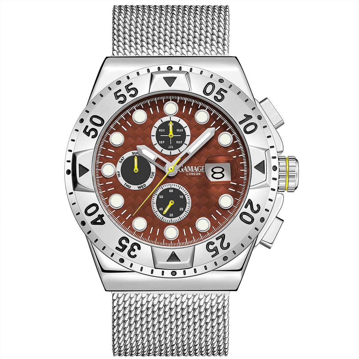 GAMAGES OF LONDON Hand Assembled Capital Automatic Watch - Steel V32517726 0
