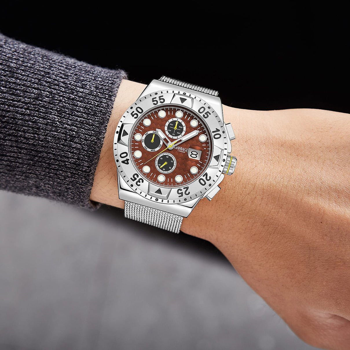 GAMAGES OF LONDON Hand Assembled Capital Automatic Watch - Steel V32517726 1