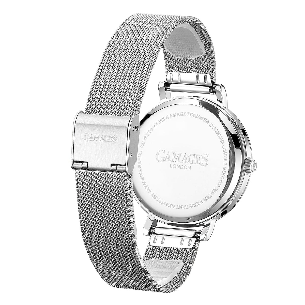 GAMAGES OF LONDON Ladies Cruiser Diamond Watch with Stainless Steel Strap 7187400 3