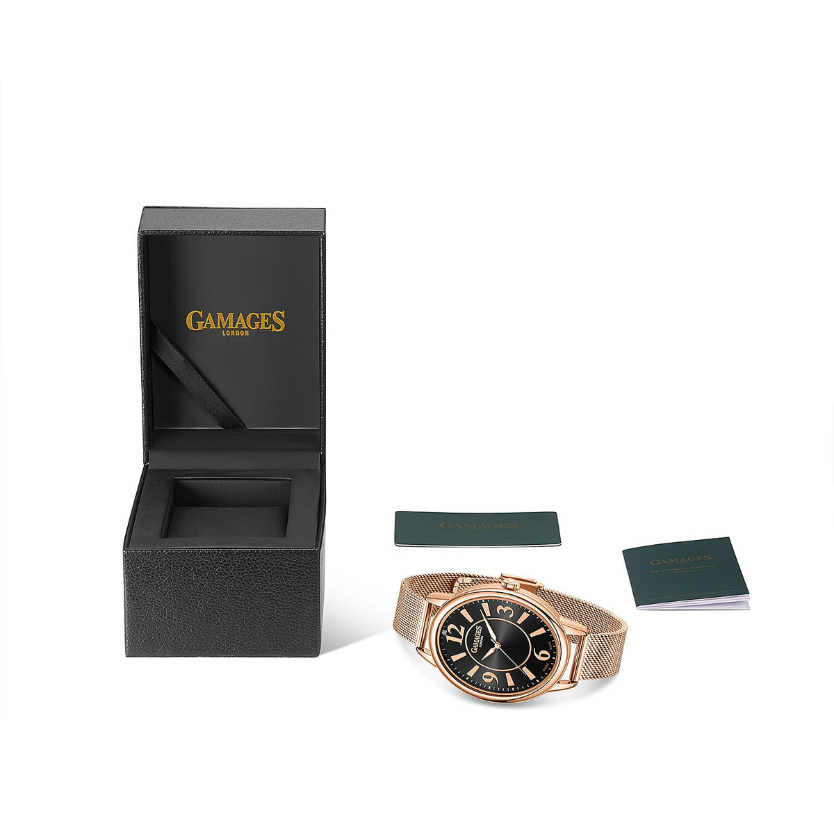 GAMAGES OF LONDON Ladies Dusk In Swiss Quartz Movement Diamond Studded Watch with Yellow Gold Colour Mesh Bracelet 8835116 4