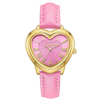 GAMAGES OF LONDON Ladies Heartfelt Diamond in Gold Medium Pink