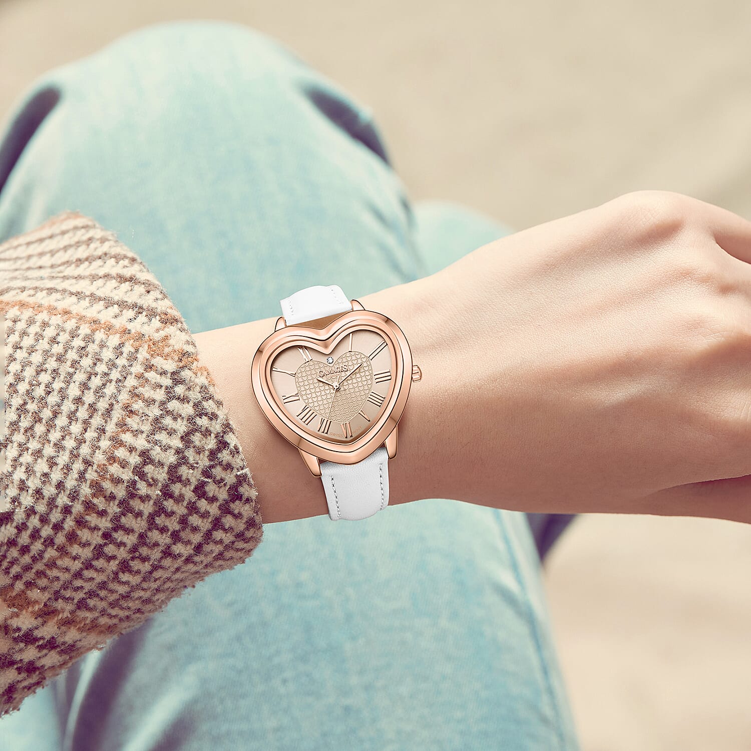 GAMAGES OF LONDON Ladies Heartfelt Diamond in Rose 7794656 1