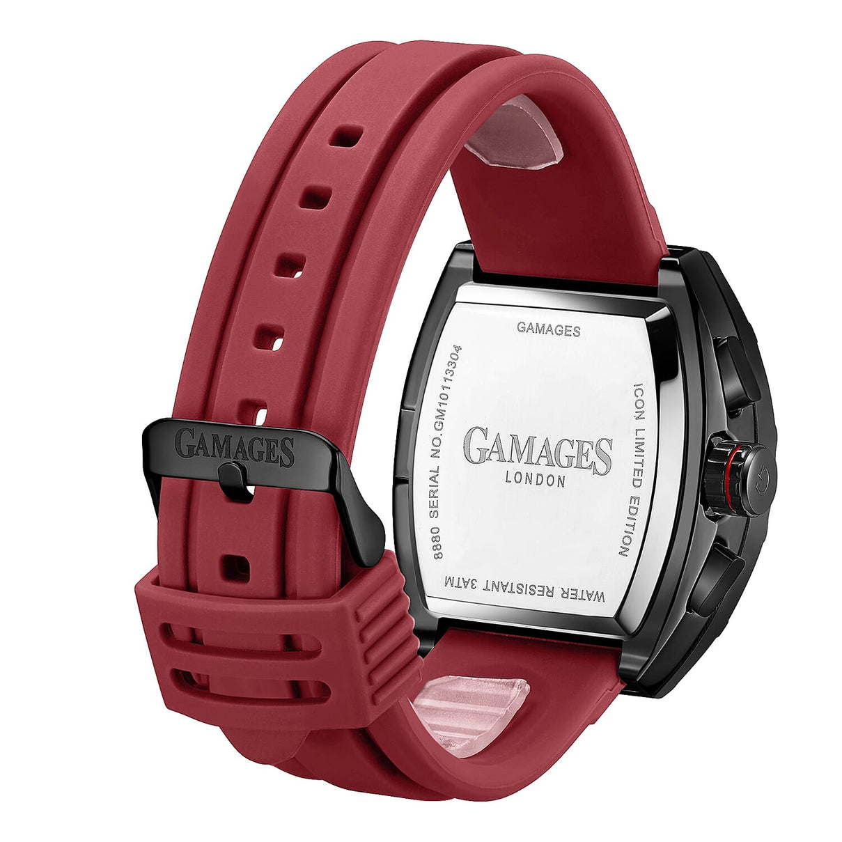 GAMAGES OF LONDON Limited Edition Hand Assembled Icon Automatic Watch - Red 6072707 3