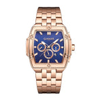 GAMAGES OF LONDON Limited Edition Hand Assembled Magnitude Automatic in Rose Gold and Navy Dial