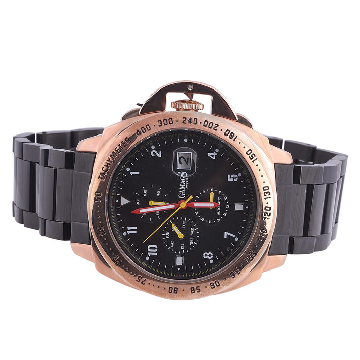GAMAGES OF LONDON Limited Edition Hand Assembled Momentum Automatic Movement Watch - Black 6254210 2