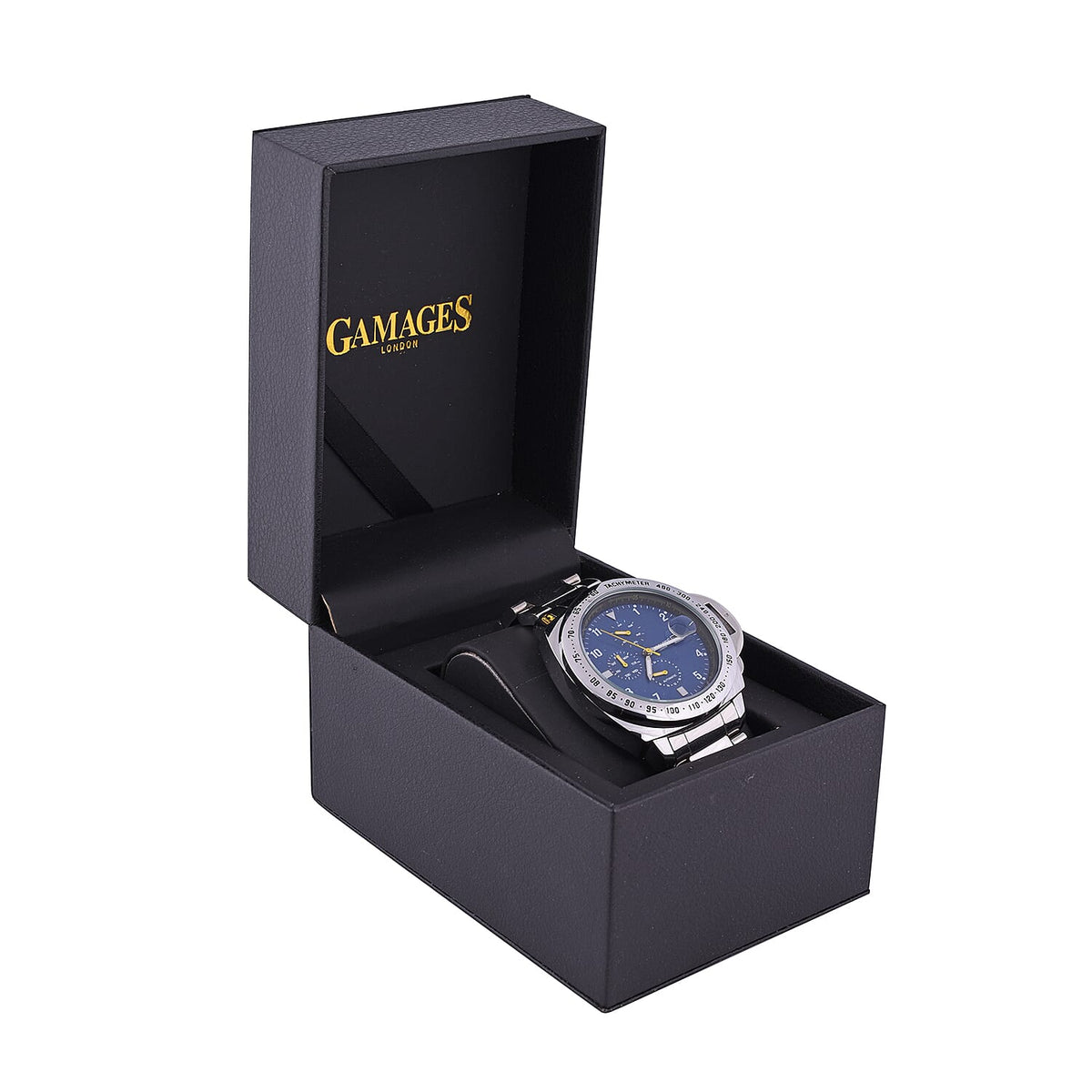 GAMAGES OF LONDON Limited Edition Hand Assembled Momentum Automatic Movement - Blue and Silver 6254211 4