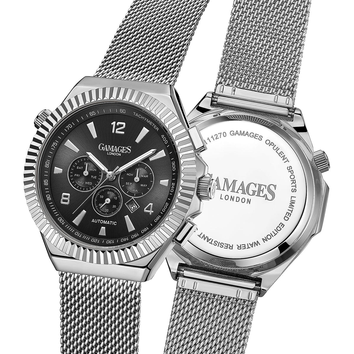 GAMAGES OF LONDON Limited Edition Hand Assembled Opulent Sports Automatic Watch - Gold 6025849 2
