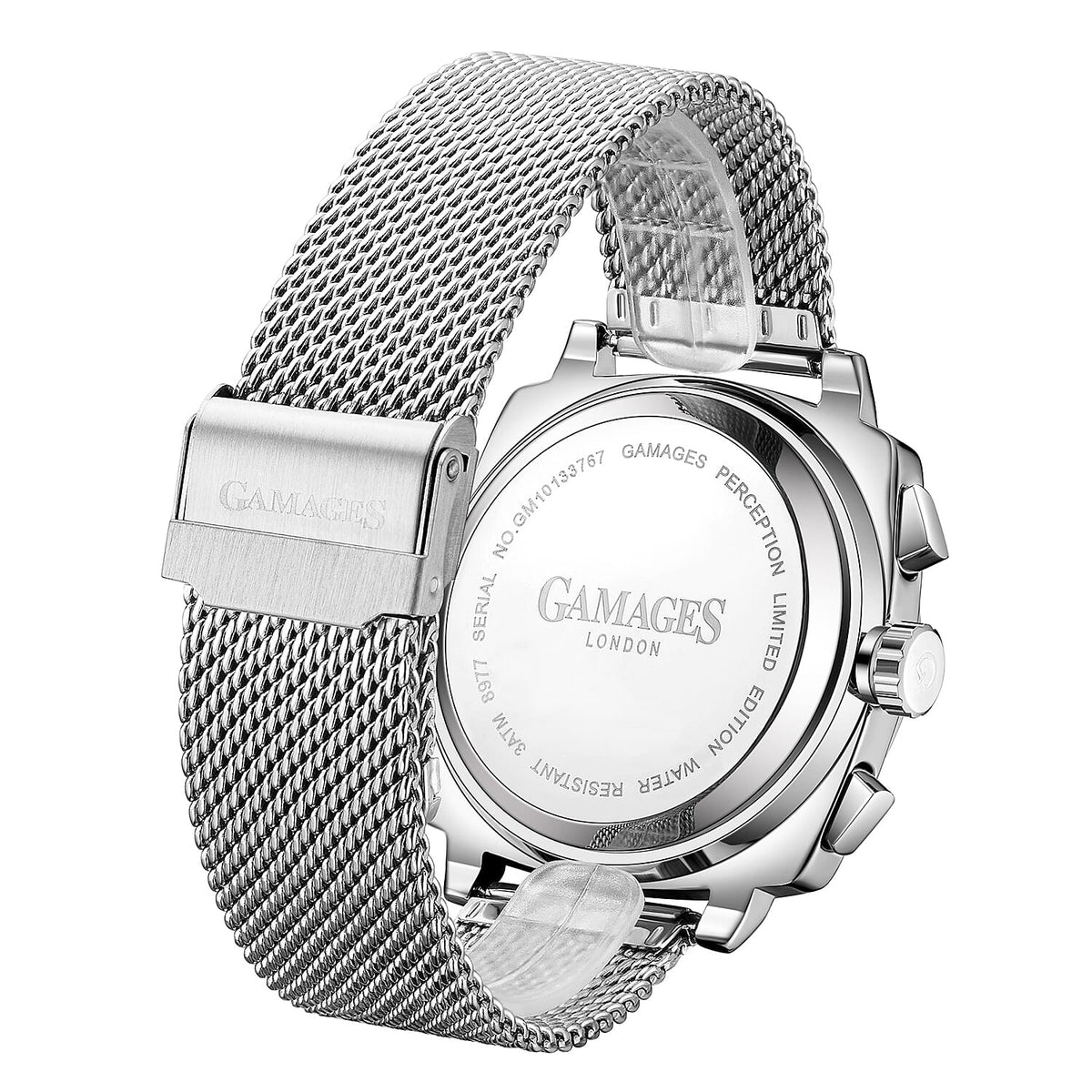 GAMAGES OF LONDON Limited Edition Hand Assembled Perception Automatic Movement Watch - Silver 7195347 2