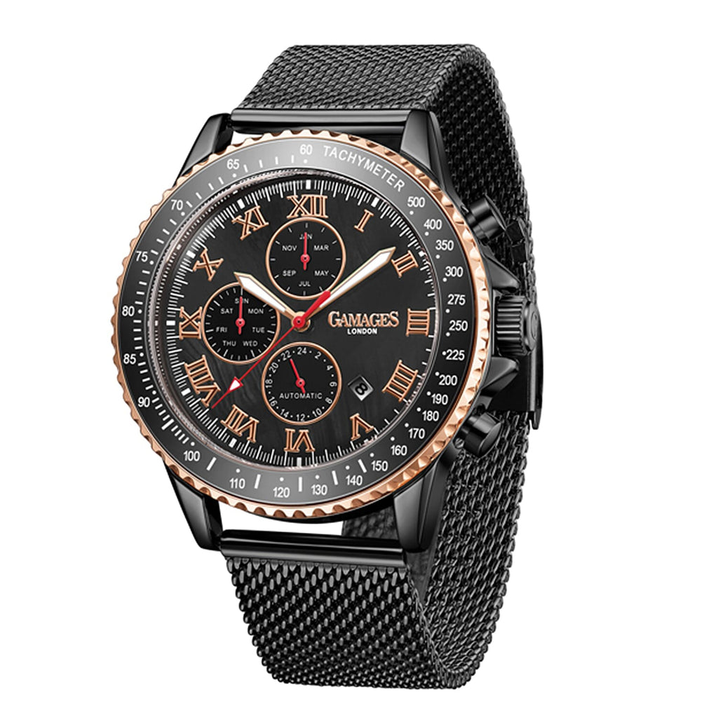 GAMAGES OF LONDON Limited Edition Hand Assembled Pinnacle Automatic Black