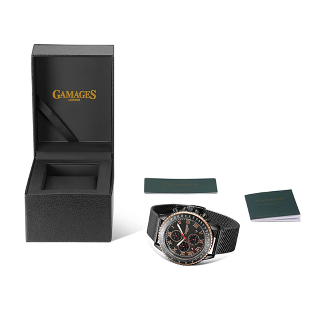 GAMAGES OF LONDON Limited Edition Hand Assembled Pinnacle Automatic Black
