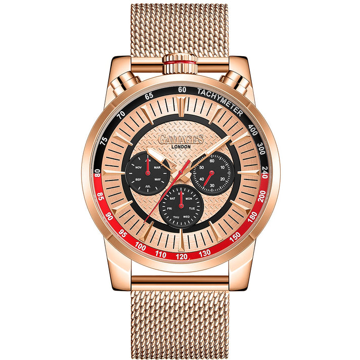 GAMAGES OF LONDON Limited Edition Hand Assembled Standing Timer Automatic Movement - Rose Gold Tone 7278783 1