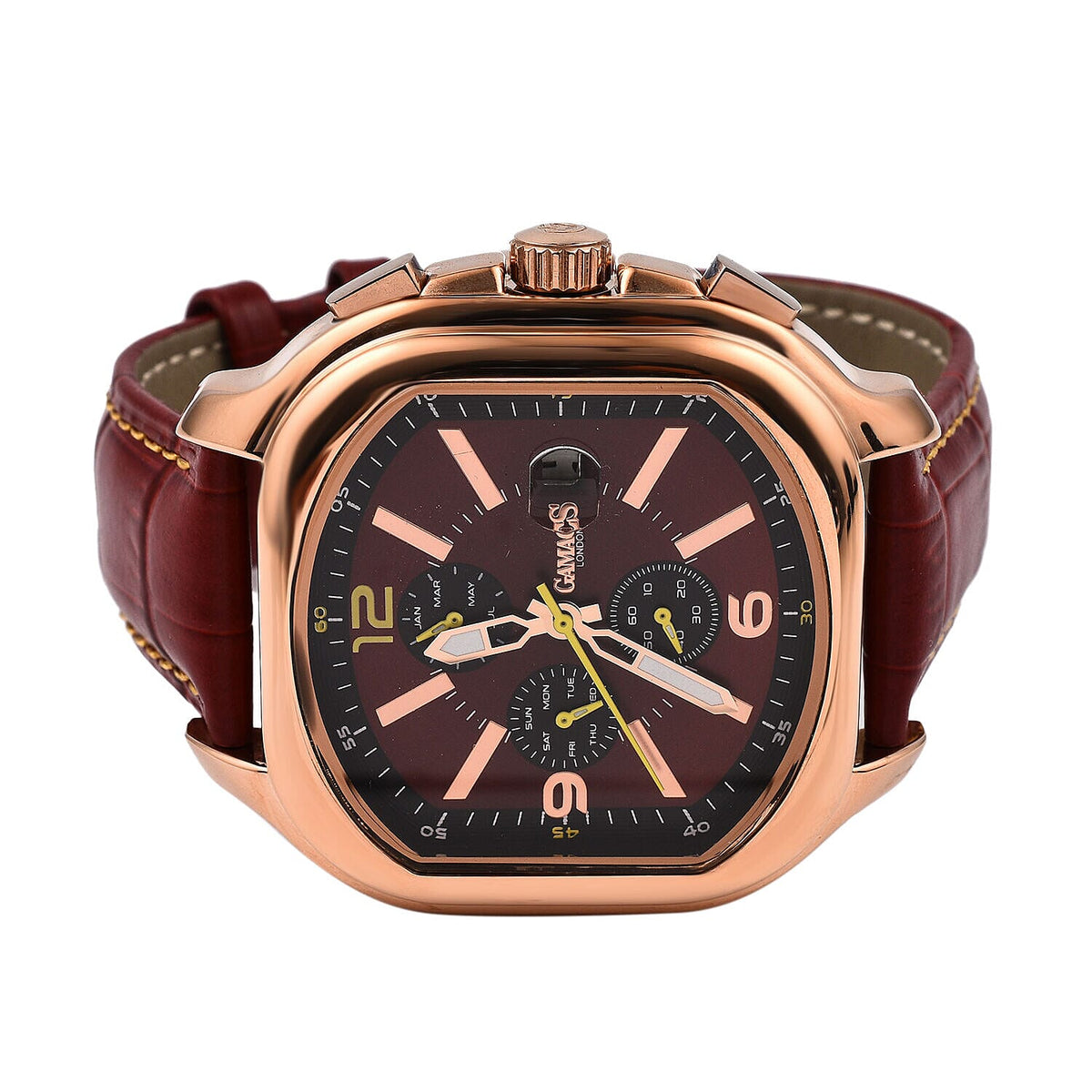 GAMAGES OF LONDON Limited Edition Hand Assembled Strato Automatic Movement Watch - Cherry 7441262 3