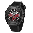 Gamages Of London Limited Edition Hand Assembled Vault Automatic 3 ATM Water Resistant Watch with Black Strap