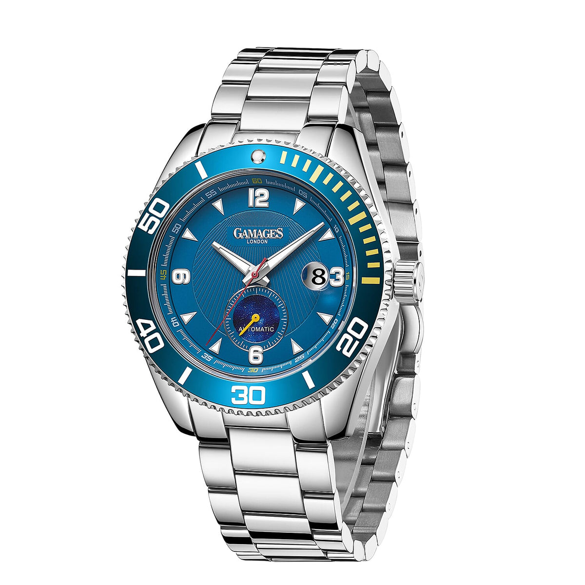 GAMAGES OF LONDON Limited Edition Hand Assembled Vibrant Sports Automatic Watch 6032638 3