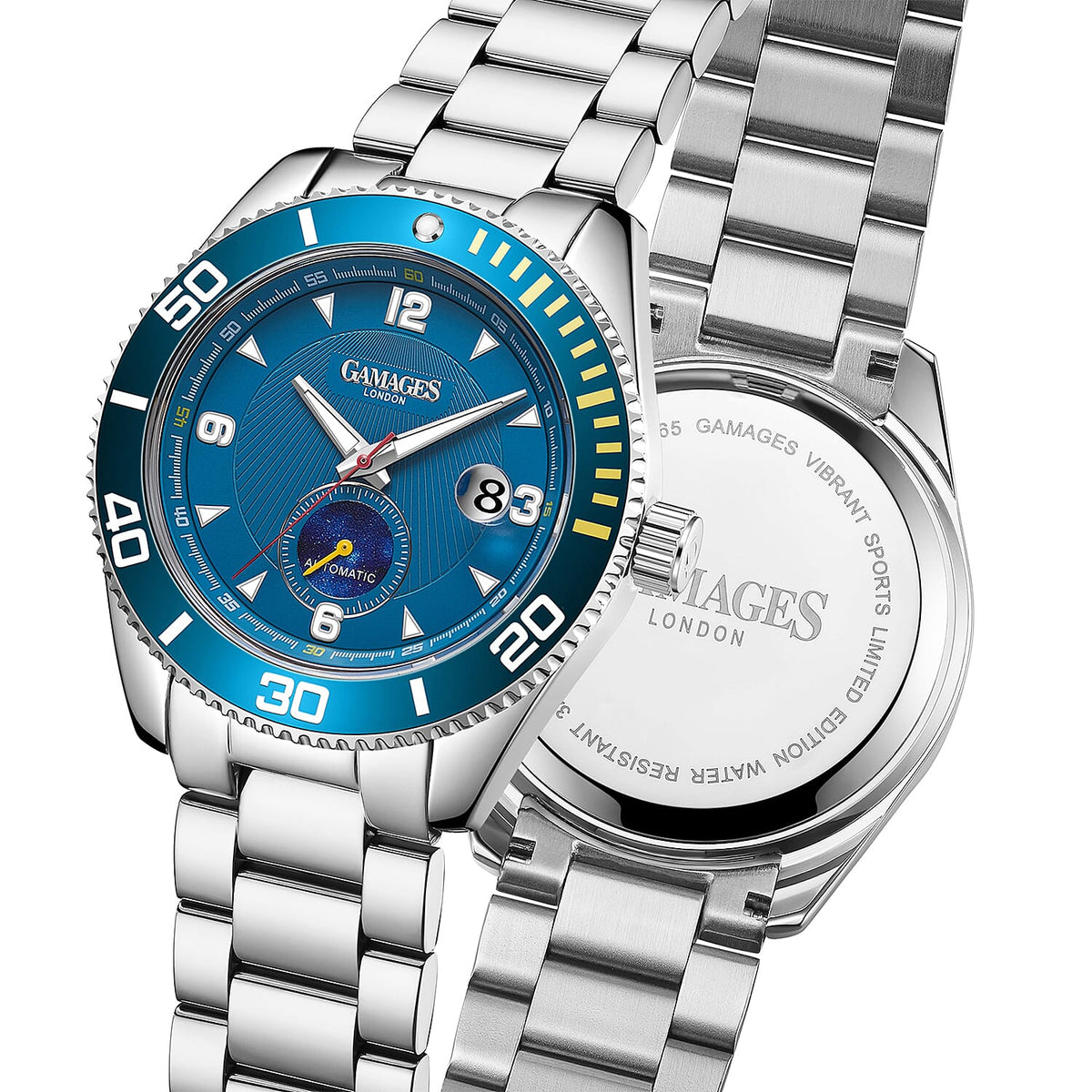 GAMAGES OF LONDON Limited Edition Hand Assembled Vibrant Sports Automatic Watch 6032638 4