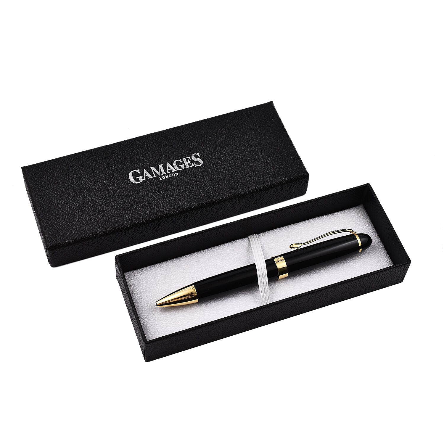 GAMAGES OF LONDON Luxury Rose Pen - Black 3612078 4