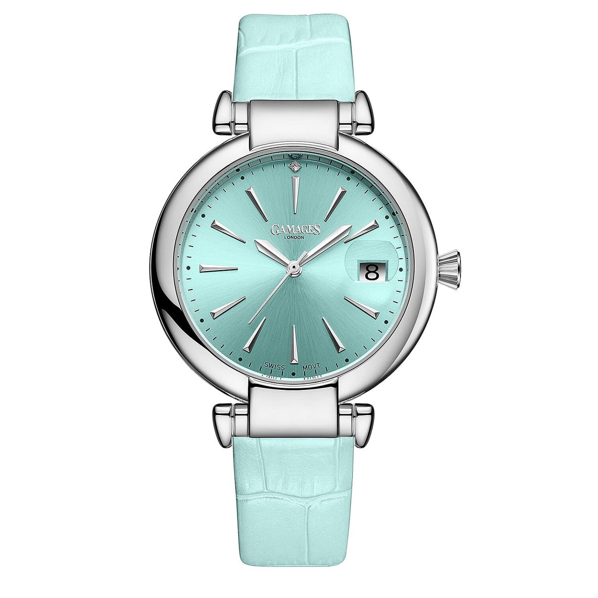 GAMAGES OF LONDON Starlight Swiss Movement with Diamond Studded Women's Watch - Blue 6711193 0