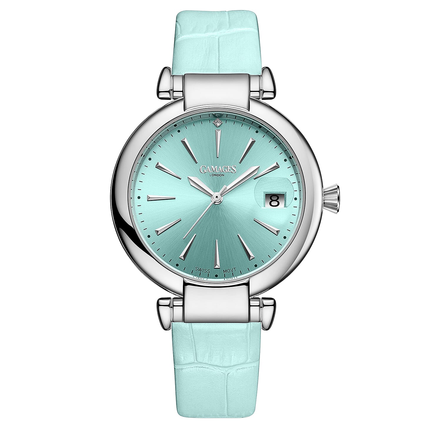 GAMAGES OF LONDON Starlight Swiss Movement with Diamond Studded Women's Watch - Blue 6711193 0